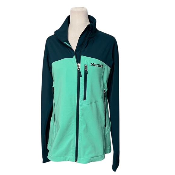 Marmot Women's Estes Celtic Deep Teal Full Zip Jacket Size Large - Picture 2 of 9